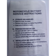 【Ready Stock】❃motolite motorcycle battery 12V ( NO BATTERY SOLUTION)