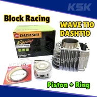 BLOCK RACING WAVE110 DASH110 WAVE ALPHA CX 53MM 56MM DYS TAIKOM BLOK W110 WAVE110