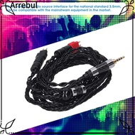 ARREBUL Double Needle Audio Cable, 8 Core Balanced OCC Silver Plated Replacement Headphone Cord, HiF