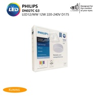 Philips DN027C G3 LED12/WW 12W 220-240V D175 Round LED Downlight