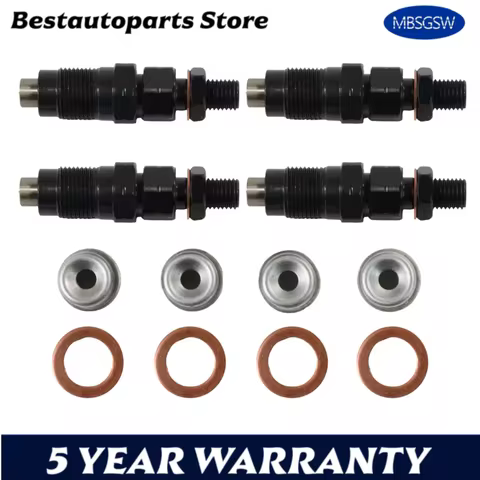 4PCS TD27 Fuel Injectors 16600-43G23 Fits NISSAN NAVARA TD27 D21 2.7L Diesel Auto Repair Parts with 
