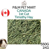 Premium Timothy Hay 1st Cut Canada 1KG – Soft Hay for Guinea Pig Bunny & Rabbit | Guinea Pig & Rabbi