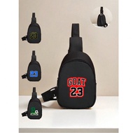 1pc Mini Chest Bag New Cute Number 23 Pattern Fashionable Multi Functional For Boy And Girl. Suitabl