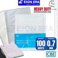 CBE Sheet Protector A4 100sheet/pack 0.7mm Plastic 305AB A4 Sheet Protector Sheet Protector A4