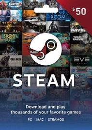 บัตร Steam Wallet Gift Card $50 (for US Account)