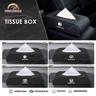 Kotak Kertas Bekas Tisu Kereta Tissue Box Holder Aksesori Accessories Proton Perodua Honda Toyota Bo