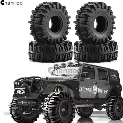 1.9in Crawler Tires Rock Wheels Mud Tyre for 1/10 Scale RC Car Axial Traxxas SCX10 II III TRX4 RC4WD