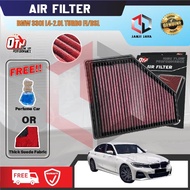 OTP Performance Drop In Air Filter 33-3136 BMW 330I L4-2.0L TURBO F/I/DSL Washable Penapis udara Enj