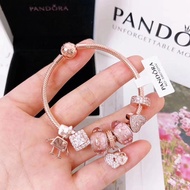 Pandora Charms bracelet rose gold moments fashion jewelry girl birthday gift