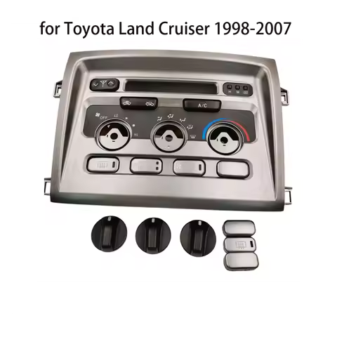 Car Dashboard Interior Air Conditioner A/C Control Panel Seat Adjust Button for Toyota Land Cruiser 