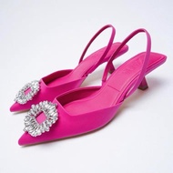 Zara rhinestone pointed heels