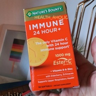 C Nature's Bounty Immune 24 Hour+With 1,000mg Ester-C , 50 Softgels