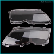 YIN 2Pcs Car Headlight Lens ABS Lampcover Cover for Shell Lampshade Car Body Parts for E46 4 DR
