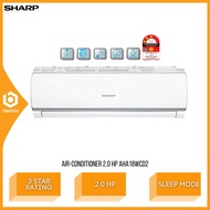 Sharp R32 Non-Inverter Air Conditioner 2.0 HP Star Rating Turbo Mode Aircond AUA18WCD2 AHA18WCD2 Penghawa Dingin