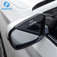 FFAOTIO 2PCS Carbon Fiber Car Side Mirror Rain Protector Cover Car Accessories For Hyundai Elantra Avante I30 Tucson Accent Ioniq Venue Starex Matrix Santa Fe