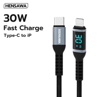 HENSAWA Model US3109 PD 30W Type C To L Digital Display Cable USB For iP 16 15 14 13 12 11 Pro Max X
