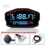 Motorcycle LCD Dashboard - Speed RPM Water Temperature Fuel Gauge Meter
