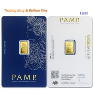 PAMP Gold bar | 1 gram | Purity 999.9 | Brand New