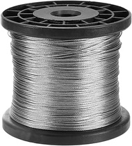 uxcell 1/32" (0.8mm) 1000ft (305m) 304 Stainless Steel Cable Wire Rope 7 x 7 Strands Core Aircraft W