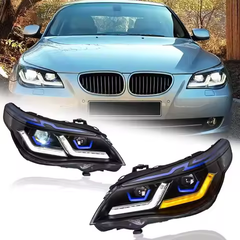 Suitable for E60 LED Headlight Projector Lens E60 525i 530i 535i Headlight LED Headlight DRL Car Acc