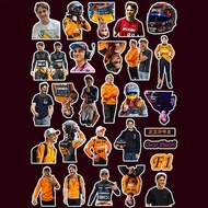 สติ๊กเกอร์รถ F1 เรซซิ่ง McLaren Oscar Piastri ที่สวยงาม อุปกรณ์เสริมโทรศัพท์มือถือ สติ๊กเกอร์ 3 มิติ