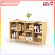 【Rainbow Culture】 2-Tier 8-Cube Storage Cabinet / Wooden Bookcase Shelf / 120 x 30 x 72 cm