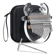 Reindeer Kalimba Thumb Piano 17 Keys Acrylic Kalimba Clear Transparent Finger Piano Musical Instrume