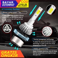 Lampu Mobil Dan Motor LED Headlight LED H11 H7 H4 H1 COB 2 PCS - C6 Super Terang Untuk Semua Jenis K