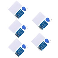 5pcs RFID Kit Mifare RC522 RFID Reader Module with S50 White Card and Key Ring for Arduino Raspberry