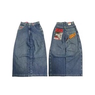 wide leg jeans baggy jeans men y2k y2k jeans E-commerce Y2K Harajuku Loose Jeans Men JNCO Retro Hip-