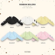Bohopanna Crop Ruffle Cardigan & Ribbon Cardigan - Ribbon Bolero - Girls' Cardigan - Ages 1y - 10y