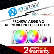 SILVERSTONE PF240W-ARGB-V2 ALL IN ONE ARGB 240mm CPU LIQUID COOLER (WHITE) - SST-PF240W-ARGB-V2