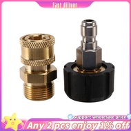 [In stock]-Pressure Washer Adapter Set M22 To 1/4 Inch Quick Connect Kit, M22 14Mm To 1/4 Inch Quick