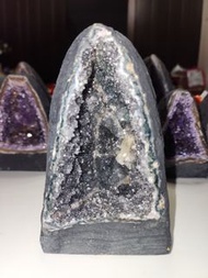 🤩‼️罕見特別‼️🤩 🔮超極品🔮天然烏拉圭小晶洞 桌面小紫晶洞/綠色彩晶洞 烏拉圭紫彩晶洞 紫黃晶洞 綠幽靈晶洞 水晶簇帶洞（可放水晶手串消磁淨化）