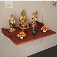 Wall-Mounted Fokan Cabinet Shrine God of Wealth Worship Table Guanyin Bodhisattva Buddha Altar Sitting Table Shelf Home Table Uwi1