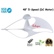 NSB Swish Ceiling Fan 48" (White)