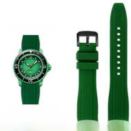 Jing Meilai Swatch Blancpain Dây Đeo Đồng Hồ Silicon Có Giao Diện Hồ Quang Khóa Khóa Pin Mờ Thích Hợ