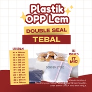 (DOUBLE SEAL! THIN! Can Mix Sizes! Contents 100 pcs!) OPP Plastic GLUE 10X27; 11X27;12X27; 13X27; 14