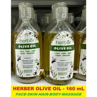 Herber Olive Oil for Face/Skin/Body/Hair /Massage - 160 mL