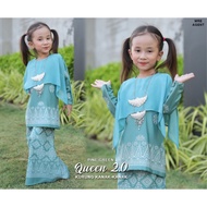 BAJU KURUNG KIDS / BAJU KURUNG SONGKET QUEEN KANAK KANAK | BAJU RAYA SEDONDON | SET IBU ANAK