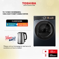 (New) Toshiba TD-T25BS110HWM(MG) 10.0KG Heat Pump Tumble Dryer/ pengering/ 烘干机