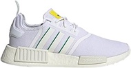 adidas NMD_R1 Shoes Men's, Cloud White/Off White/Green, 14 US