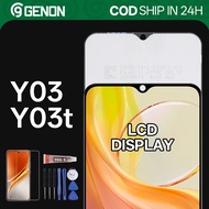 Genon IPS 90Hz LCD for Vivo Y03 / Y03T LCD Display Touch Screen with Frame Replacement Parts