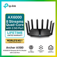TP-Link Archer AX80 AX6000 8-Stream Wi-Fi 6 Router with 2.5G Port