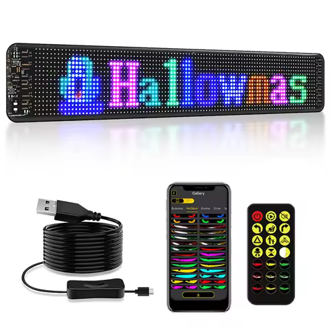 LED Matrix Pixel LED Display Screen Message Scrolling Sign Board Soft Flexible Advertising Light For