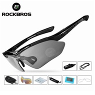 - Rockbros Polarized Cycling Glasses With 5 Myopia Lenses