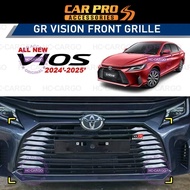 🚗 Toyota Vios 2023-2025 AC100 GR Sport Front Grille | GR Vision Style | Piano Black | Vios GR Sport 