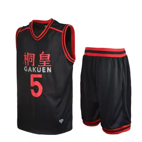 Anime Kuroko no Basket Basuke Cosplay Jersey Sets GAKUEN School Uniform Aomine Daiki Basketball Spor