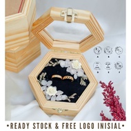 Ring Box Engagement Ring Box/ Free Name & Logo