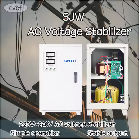 3kva 5kva 10kva 20kva SJW Household 220V Fully Automatic AC Stabilizer Single-Phase Stabilized Power